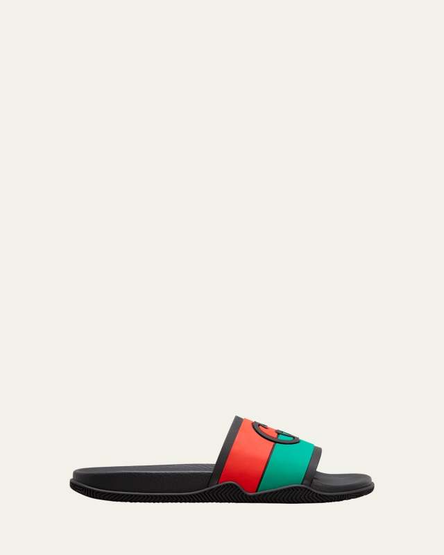 Argado GG Flat Pool Slide Sandals